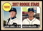 #165 Tigers Rookies Dustin Molleken / JaCoby Jones 