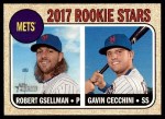#177 Mets Rookies Gavin Cecchini / Robert Gsellman 
