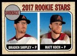 #384 Diamondbacks Rookies Braden Shipley / Matt Koch 