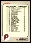 #650 Phillies / Red Sox Team Checklist  