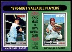 #208 1970 MVPs Boog Powell / Johnny Bench 