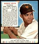#9 Monte Irvin With Tab 