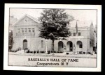  Museum Exterior View  to all baseball men. last line on Back 