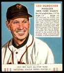 #1 Leo Durocher With Tab 