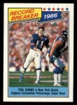 #8 Record Breaker Phil Simms 