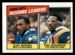 #229 Rushing Leaders Eric Dickerson / Curt Warner 