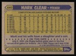 1987 Topps #640 Mark Clear<br />B87T-J 640<br /><a class='button AddToCart' data-ajax='true' data-ajax-mode='replace' data-ajax-update='#cart-info' href='/AddToCart?itemId=4202549&quantity=1&type=0'>Add To Cart</a>