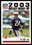 #310 Weekly Wrap-Up Ty Law 