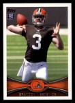 #3 Brandon Weeden 