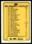 #655 Royals / Braves Checklist  