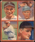 Minter Hayes / Ted Lyons / Mule Haas / Zeke Bonura 