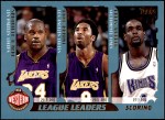 #215 Scoring Leaders Shaquille O'Neal / Kobe Bryant / Chris Webber / Allen Iverson / Jerry Stackhouse / Vince Carter 