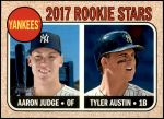 #214 Yankees Rookies Aaron Judge / Tyler Austin 