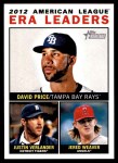 #2 AL ERA Leaders David Price / Justin Verlander / Jered Weaver 