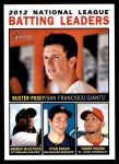 #7 NL Batting Leaders Buster Posey / Andrew McCutchen / Ryan Braun / Miguel Cabrera 