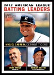 #8 AL Batting Leaders Miguel Cabrera / Mike Trout / Adrian Beltre 