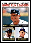 #10 AL HR Leaders Miguel Cabrera / Curtis Granderson / Josh Hamilton 