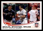 #246 NL HR Leaders Ryan Braun / Giancarlo Stanton / Jay Bruce 