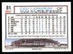 1992 Topps #81 Ced Landrum<br />B92T-L 81<br /><a class='button AddToCart' data-ajax='true' data-ajax-mode='replace' data-ajax-update='#cart-info' href='/AddToCart?itemId=4477622&quantity=1&type=0'>Add To Cart</a>