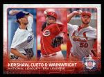 #61 NL ERA Leaders Clayton Kershaw / Johnny Cueto / Adam Wainwright 