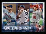 #214 AL Pitching Leaders Corey Kluber / Max Scherzer / Jered Weaver 