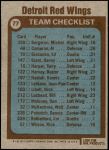 1977 Topps #77  Red Wings Team Checklist<br />H77T 06 0025<br /><a class='button AddToCart' data-ajax='true' data-ajax-mode='replace' data-ajax-update='#cart-info' href='/AddToCart?itemId=4700968&quantity=1&type=0'>Add To Cart</a>