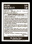 1991 Conlon #169  -  Babe Herman Story<br />B91C-P 169<br /><a class='button AddToCart' data-ajax='true' data-ajax-mode='replace' data-ajax-update='#cart-info' href='/AddToCart?itemId=4803011&quantity=1&type=0'>Add To Cart</a>