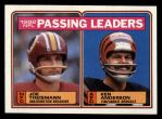 #202 Passing Leaders Joe Theismann / Ken Anderson 