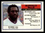 #219 Bills Leaders Joe Cribbs / Frank Lewis / Bill Simpson / Sherman White / Ben Williams / Bill Simpson 