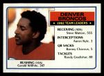 #260 Broncos Leaders Gerald Willhite / Steve Watson / Aaron Kyle / Barney Chavous / Randy Gradishar 