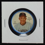 #24 Earl Averill Jr. White Buttons 
