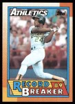 #7 Record Breaker Rickey Henderson 