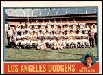 #46 Dodgers Team Checklist Walter Alston 