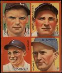 Joe Vosmik / Bill Knickerbocker / Mel Harder / Lefty Stewart 