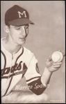 Warren Spahn  M on Cap 