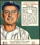 #1 Chuck Dressen With Tab 