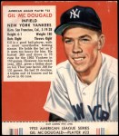 #23 Gil McDougald With Tab 