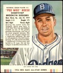 #15 Pee Wee Reese With Tab  
