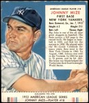 #18 Johnny Mize With Tab 