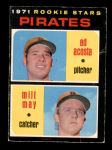 #343 Pirates Rookies Ed Acosta / Milt May 