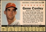 #124 Gene Conley  Perforated - Red Sox 