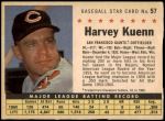 #57 Harvey Kuenn  Perforated - Giants 