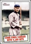 #407 Cobb Ends Career with 4,189 Hits Ty Cobb 