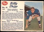 #44 Billy Shipp 