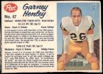 #67 Garney Henley 
