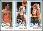 47 / 30 / 232 Scott May / Larry Bird / Jack Sikma 