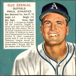 #26 Gus Zernial No Tab 