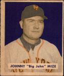 #85 Johnny Mize Name on Front 