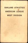 Oakland Athletics Team  