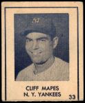 #33 Cliff Mapes 